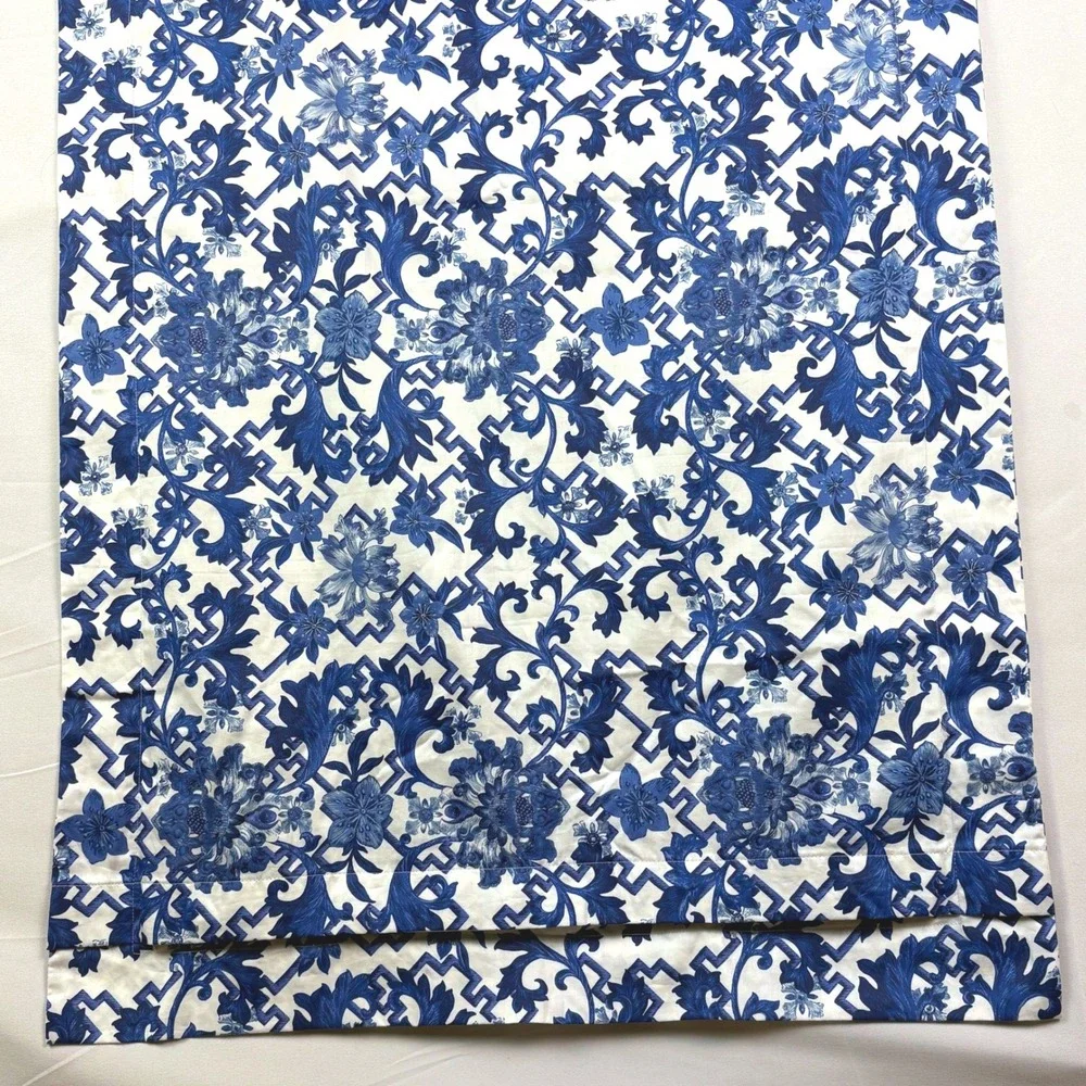 Ralph Lauren Dorsey Blue Label Chinoiserie Cotton King Pillowcase ONLY 1 48 X 20